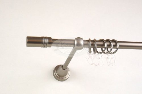 Boston nikkel-matt 1 rudas fém karnis szett - 160 cm
