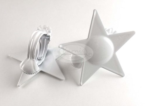 Fehér csillag formájú dekorcsipesz - Karnis Stúdió webáruház