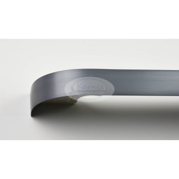   2 soros mennyezeti sín íves előlappal - matt-króm színű