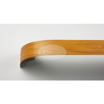 2 soros mennyezeti sín íves előlappal és tartozékcsomaggal - világos tölgy - www.karnisstudio.hu