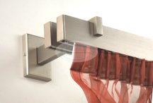 Design profilkarnis 2 sínes matt ezüst tartóval