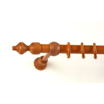 28 mm-es fa rúdkarnis szett - 1 rudas - cseresznye - 120 cm