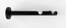   Fekete színű modern karnis tartó 19 mm-es 2 rudas karnishoz