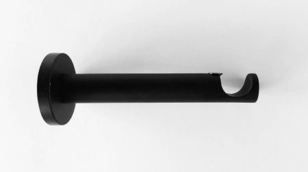 Fekete színű modern karnis tartó 19 mm-es 1 rudas karnishoz