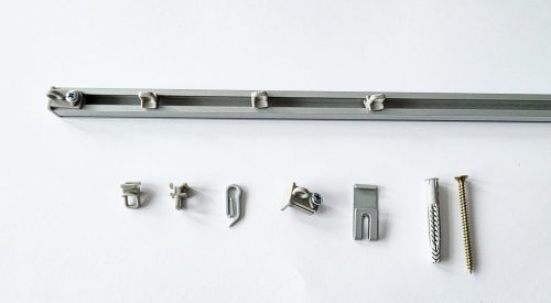 Flexi 1 soros alumínium függönysín ALU színben - 300 cm