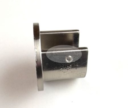 Nemesfém színű oldalfali tartó 19 mm-es karnisrúdhoz