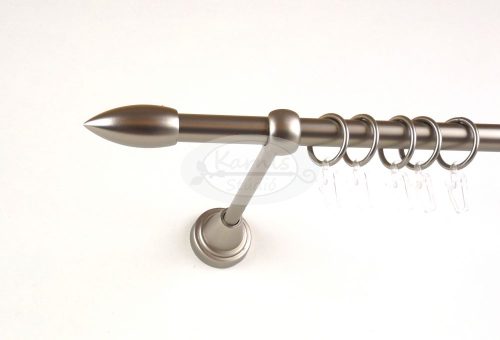 Memphis nikkel-matt 1 rudas fém karnis szett - 160 cm