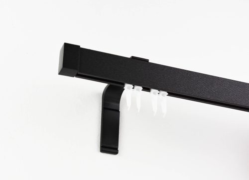 Novum antracit szürke színű 1 sínes alumínium profilkarnis - 125 cm