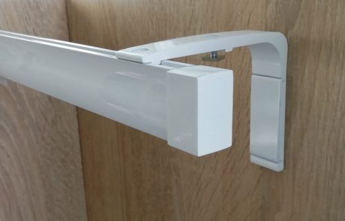 Novum fehér színű 1 sínes alumínium profilkarnis - 100 cm