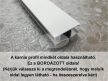 Novum fehér színű 1 sínes alumínium profilkarnis - 100 cm