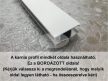 Novum fehér színű 1 sínes alumínium profilkarnis HOSSZÚ fali tartókkal