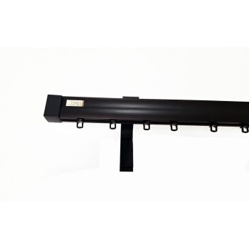 Novum fekete színű 1 sínes alumínium profilkarnis