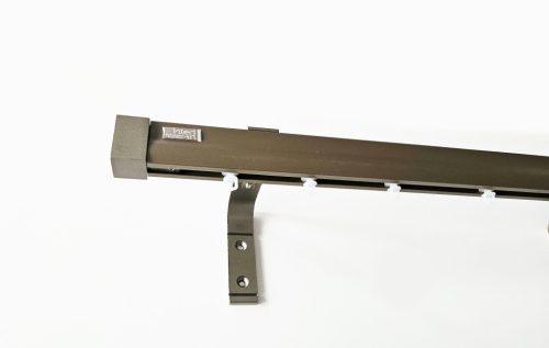 Novum royal bronz színű 1 sínes alumínium profilkarnis - 125 cm