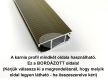 Novum royal bronz színű 1 sínes alumínium profilkarnis - 125 cm