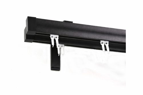 Novum antracit színű 2 sínes alumínium profilkarnis - 100 cm