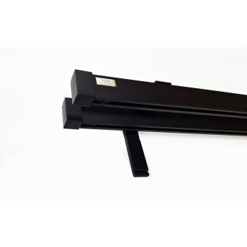   Novum fekete színű 2 sínes alumínium profilkarnis - 100 cm