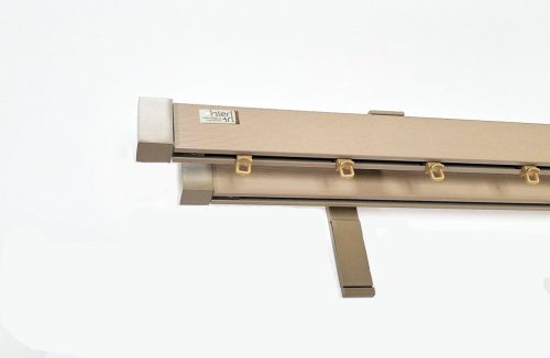 Novum homok színű 2 sínes alumínium profilkarnis - 150 cm