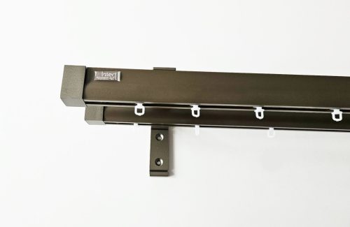 Novum royal bronz színű 2 sínes alumínium profilkarnis - 175 cm