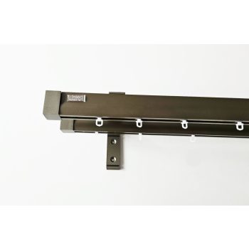   Novum royal bronz színű 2 sínes alumínium profilkarnis 300 cm felett