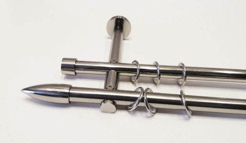 Rouen 2 rudas fém karnis szett - 19 mm (csöndesgyűrűs) - 300 cm