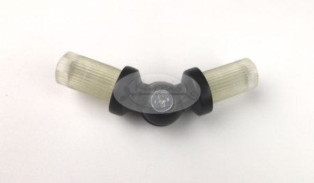 Saroktoldó elem 16 mm átmérőjű fekete színű karnisrúdhoz