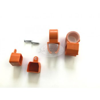   U-sín tartó és U-sín végzáró terrakotta színű (4 db/cs.)