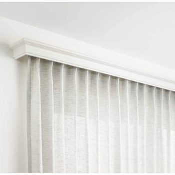   Barock 2 sínes fehér színű előlapos fa karnis oldalfalra