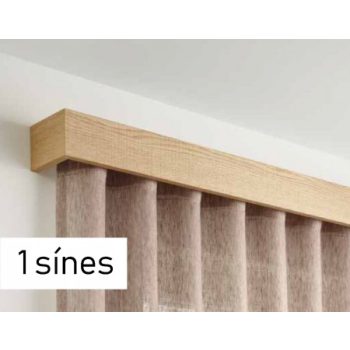 1 sínes fa előlapos karnisok oldalfalra