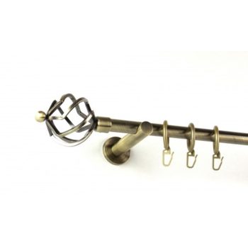 Modern tartós óarany 1 rudas fém karnis szettek