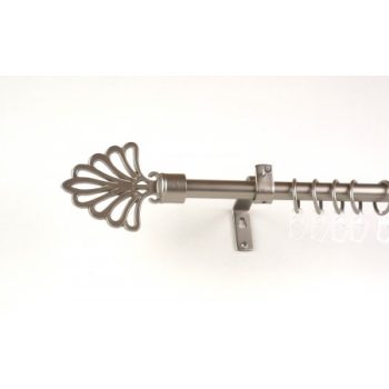 Pannónia nikkel-matt 1 rudas fém karnis szettek