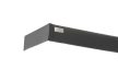 2 soros előlapos antracit színű alumínium sín tartozékokkal - 300 cm feletti méretben
