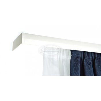   2 soros előlapos fehér színű alumínium sín tartozékokkal - 100 cm