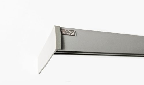 2 soros előlapos greige színű alumínium sín tartozékokkal - 180 cm