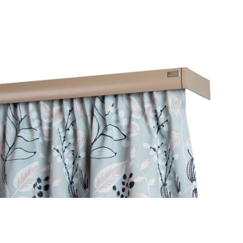   2 soros előlapos homok színű alumínium sín tartozékokkal - 100 cm