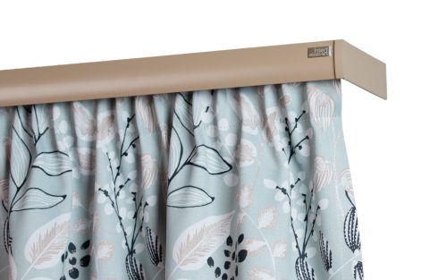 2 soros előlapos homok színű alumínium sín tartozékokkal - 180 cm