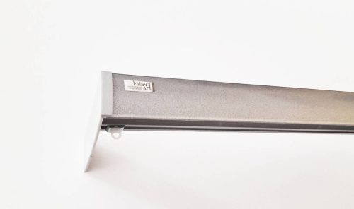 2 soros előlapos mercury ezüst színű alumínium sín tartozékokkal - 180 cm