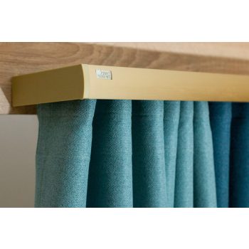   2 soros előlapos pezsgő színű alumínium sín tartozékokkal - 100 cm