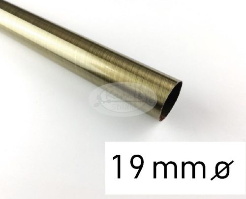 Óarany színű fém karnisrúd 19 mm átmérőjű - 200 cm