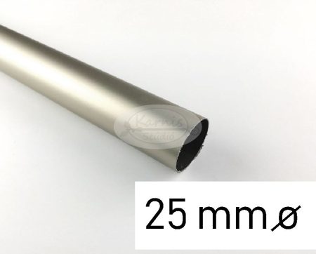 Nikkel-matt színű fém karnisrúd 25 mm átmérőjű