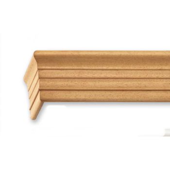   Klassik 2 sínes bükk színű előlapos fa karnis oldalfalra