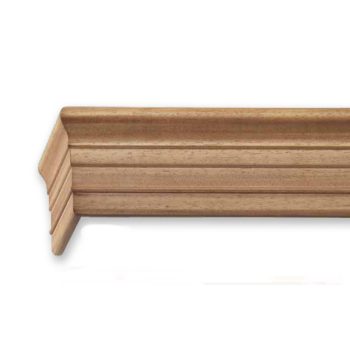   Klassik 2 sínes tölgy színű előlapos fa karnis oldalfalra