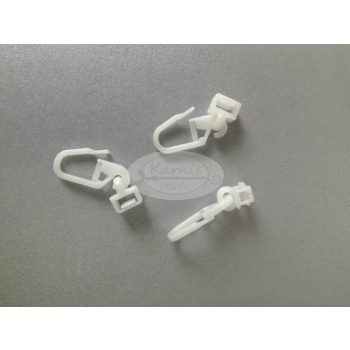 Klikk csúszka kampóval 6mm-es sínpályába (10 db/cs.)