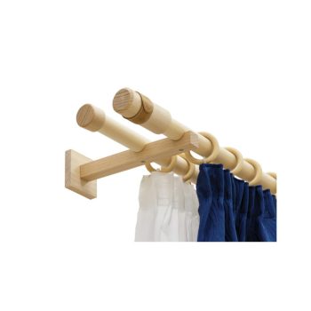 Tömörfa rúdkarnis szett natural színben - 2 rudas (több méretben)   Tömörfa rúdkarnis szett natural színben - 2 rudas (több méretben)