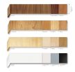 Niveau 2 sínes előlapos fa karnis mennyezetre - több féle színben