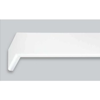   Purist 2 sínes fehér színű előlapos fa karnis oldalfalra