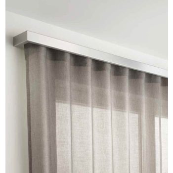   Taurus 2 sínes ezüstmetál színű előlapos fa karnis oldalfalra