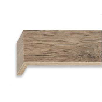   Timber 2 sínes sanremoi tölgy színű előlapos fa karnis oldalfalra