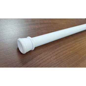   Önfeszítős alumínium zuhanyfüggöny tartó FEHÉR színben 65 cm - 100 cm-ig kihúzható