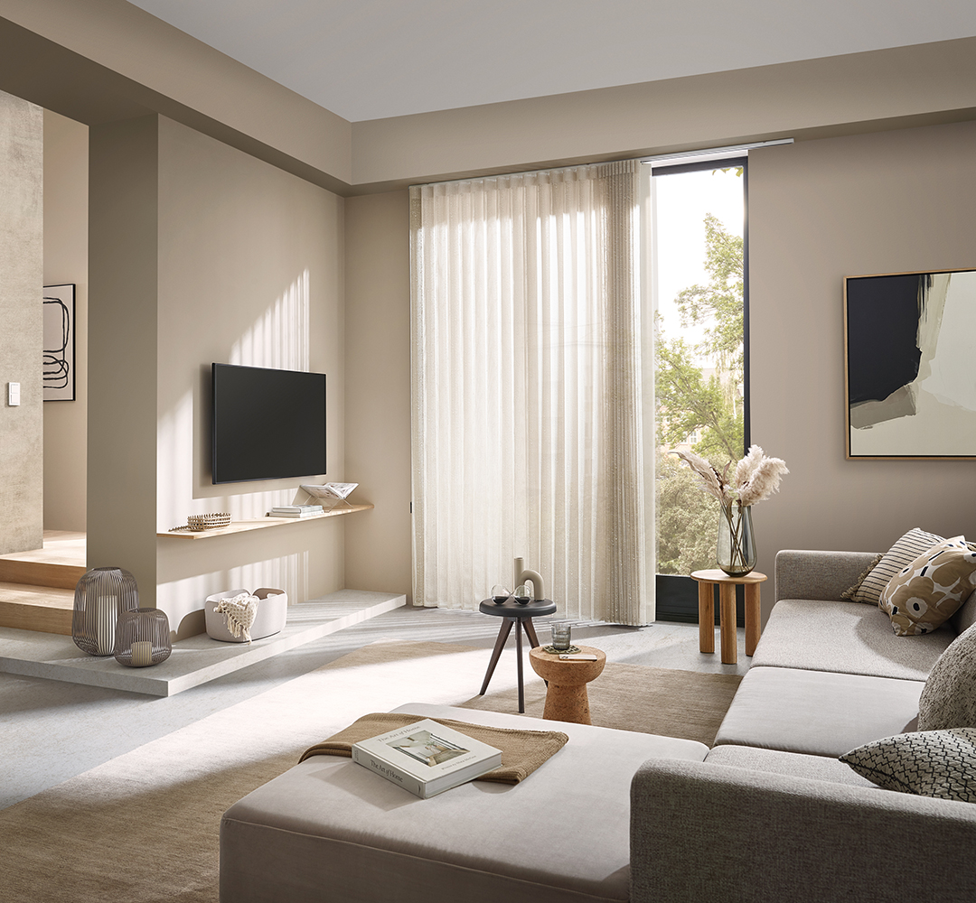 Softshade - prémium beltéri árnyékoló, térelválasztó, modern szalagfüggöny